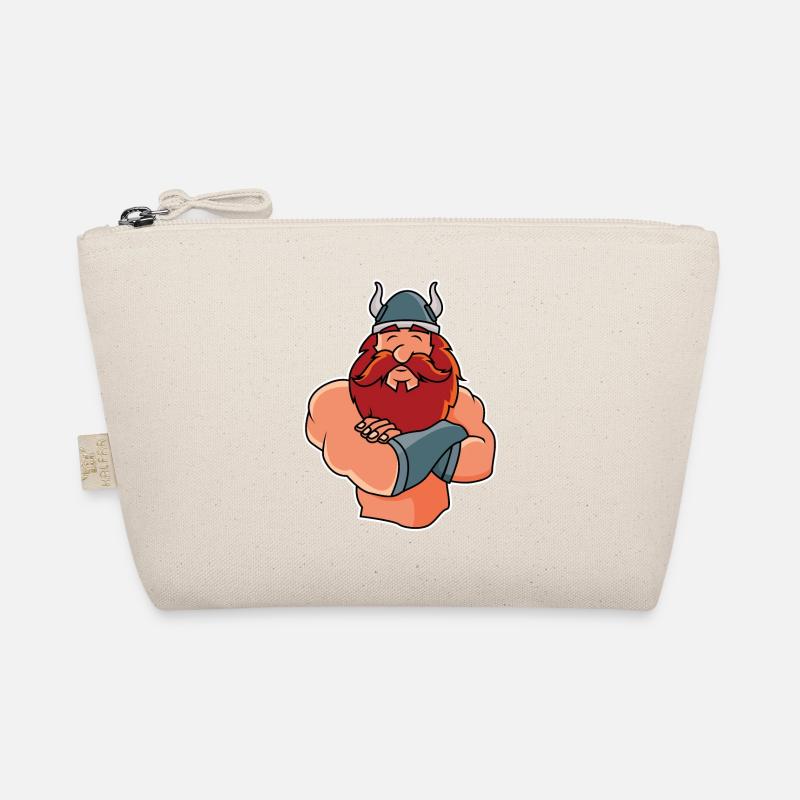 Funny Viking in Pose Organic Pouch
