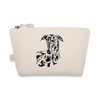 Galgo head - Organic Pouch - nature - Front
