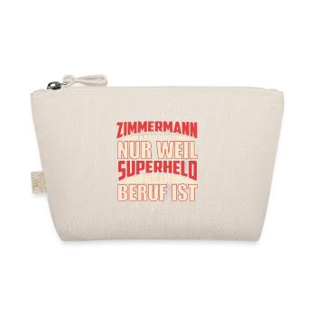 Zimmermann Superheld - Bio-Täschchen - Natur - Vorne