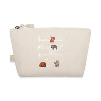 Music slots on note bars - Organic Pouch - nature - Front