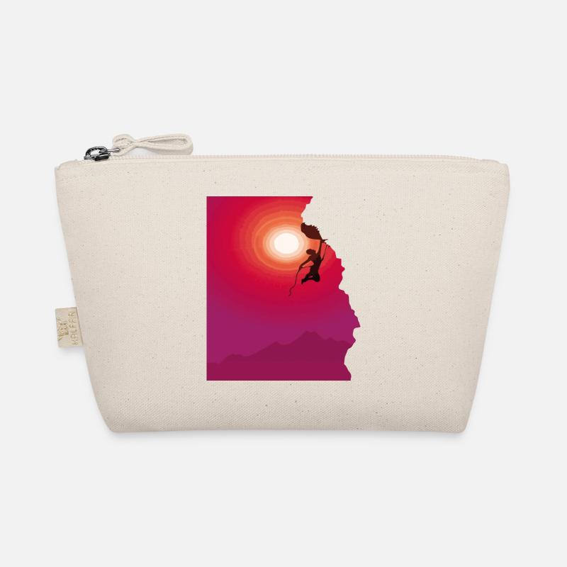 Climbing mountaineering sunrise gift Organic Pouch