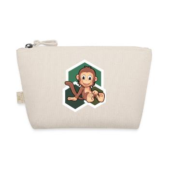 Cute Monkey - Organic Pouch - nature - Front
