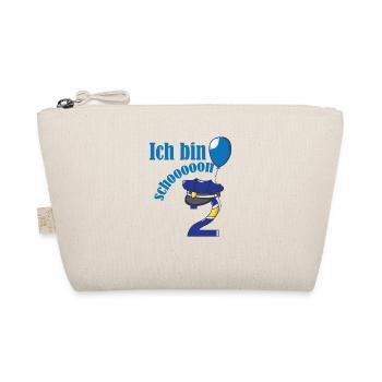 2. Geburtstag Jungs Kinder Polizei - Bio-Täschchen - Natur - Vorne