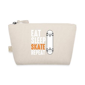 Eat Sleep Skate Repeat - Organic Pouch - nature - Front