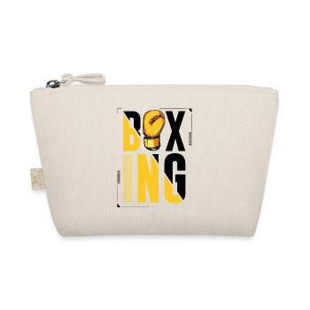 Boxing Boxer Boxing Glove Logo - Organic Pouch - nature - Front