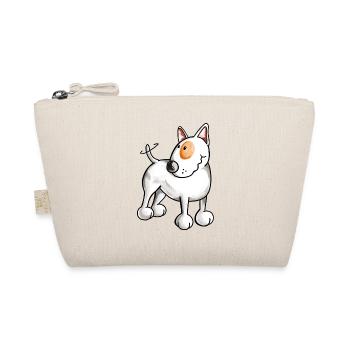 Witziger Bullterrier - Bull Terrier - Geschenk - Bio-Täschchen - Natur - Vorne