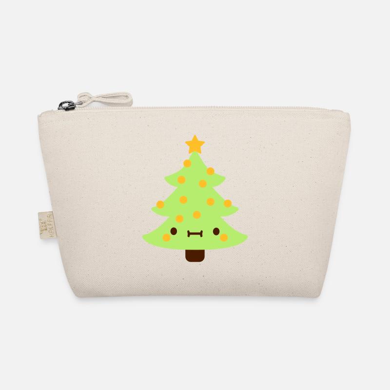 Christmas tree with face Organic Pouch