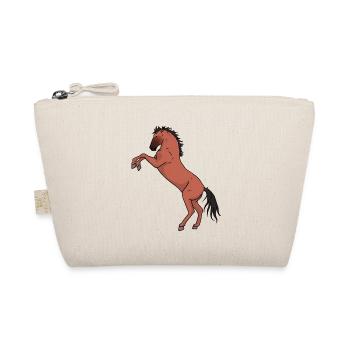 Pferd Pferde Pony Reiten Wildpferd Hengst Wild - Bio-Täschchen - Natur - Vorne