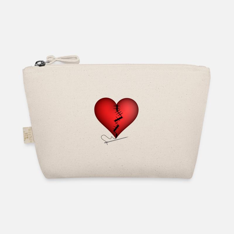 Herzschmerz | gebrochenes Herz wird geflickt Bio-Täschchen