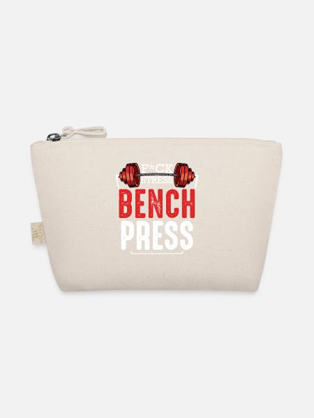 Bench Press Wut Motivator - Bio-Täschchen - Natur