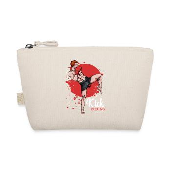 Kickboxer in Red Background - Organic Pouch - nature - Front