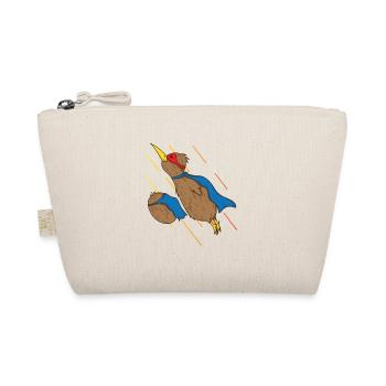 Kiwi bird and kiwi fruit fly like superheroes - Organic Pouch - nature - Front