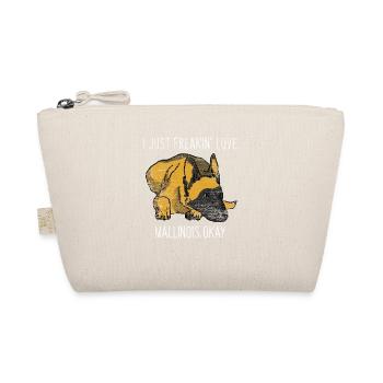 Malinois Hund Geschenk - Bio-Täschchen - Natur - Vorne
