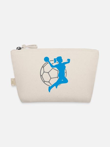 handball woman design - Bio-Täschchen - Natur