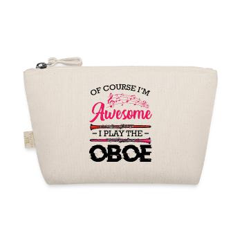Pink music sheet music graphic - Organic Pouch - nature - Front