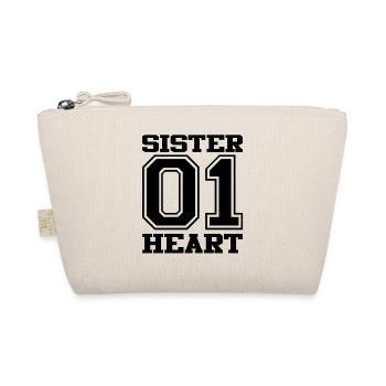sister 01 schwarz - Bio-Täschchen - Natur - Vorne