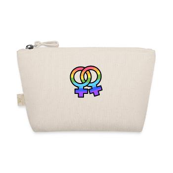 LGBT Flagge Lesbenstolz - Bio-Täschchen - Natur - Vorne