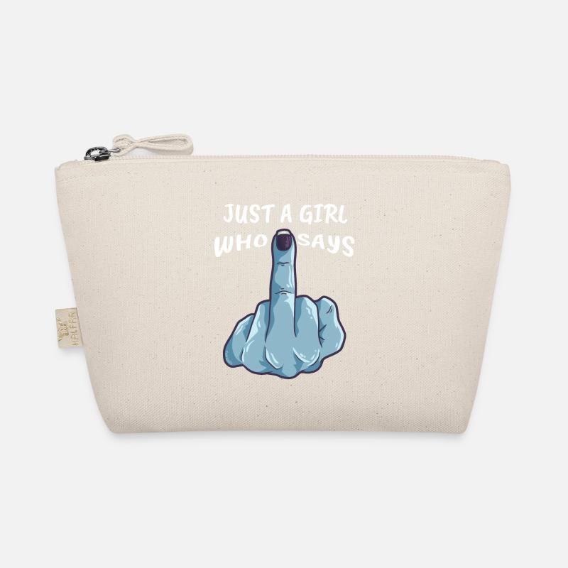 Fick Dich Mittelfinger Mädchen Frau Geschenk Bio-Täschchen