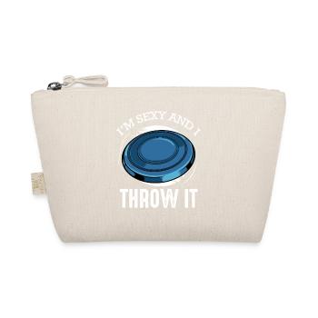 Frisbee Spruch I’m Sexy and I Throw It - Organic Pouch - nature - Front