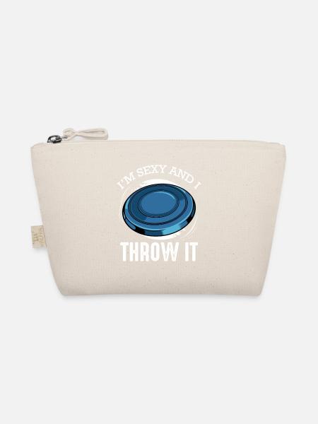 Frisbee Spruch I’m Sexy and I Throw It - Bio-Täschchen - Natur