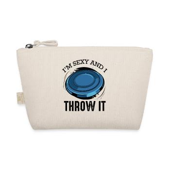 Discgolf Spruch Lustig Wortspiel Frisbee Geschenk - Bio-Täschchen - Natur - Vorne