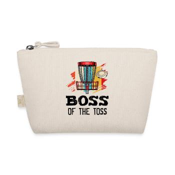 Boss Of The Toss Discgolf Retro Frisbee Geschenk - Bio-Täschchen - Natur - Vorne