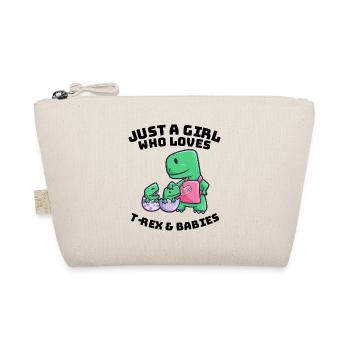Mother mom dino baby - Organic Pouch - nature - Front