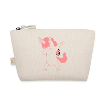 Dab Dancing Einhorn Dabbing Unicorn Tanz Kind - Organic Pouch - nature - Front