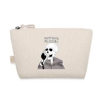 Lustiger Spruch Skelett Totenkopf Geschenk - Bio-Täschchen - Natur - Vorne