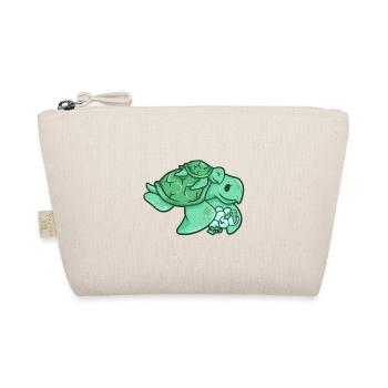 Cadeau enfants maman tortue bébé - Trousse biologique - nature - Devant