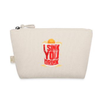 Beer Pong Beerpong Bier Becher Lustig Spruch Logo - Bio-Täschchen - Natur - Vorne
