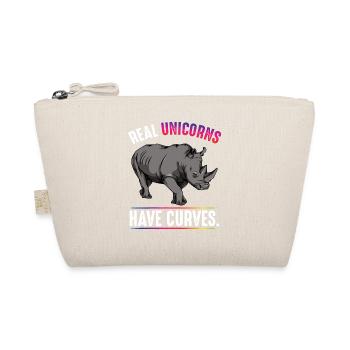 Real Unicorns have curves - Organic Pouch - nature - Front