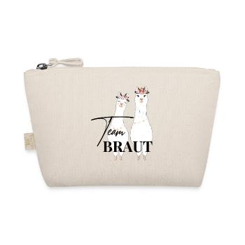 Team Braut Alpaca Lama Alpaka JGA Party Geschenk - Bio-Täschchen - Natur - Vorne