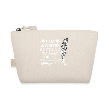 I'm Writer Pen Quote - Organic Pouch - nature - Front