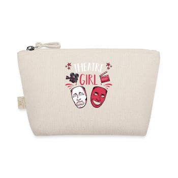 Masques de filles de théâtre et motifs de scène - Trousse biologique - nature - Devant