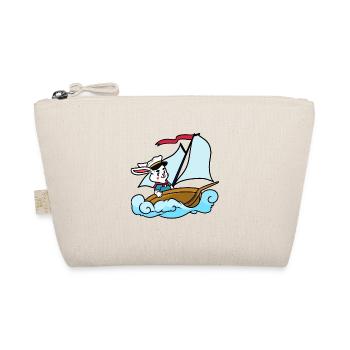 Sailing rabbits kids - Organic Pouch - nature - Front
