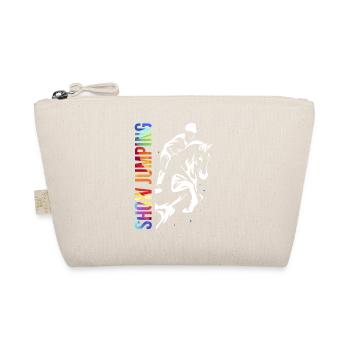 Show jumping show jumping horse riding - Organic Pouch - nature - Front