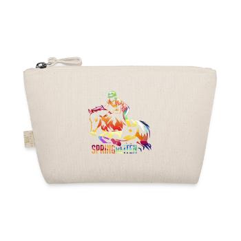 Springreiten Reitsport - Bio-Täschchen - Natur - Vorne