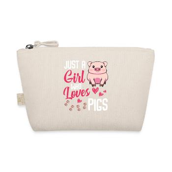 Just a Girl Who Loves Pigs - Organic Pouch - nature - Front
