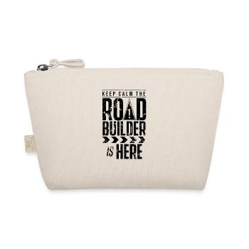 Construction workers team road construction asphalt road builders - Organic Pouch - nature - Front