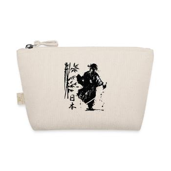 walking samurai warrrior ready for battle traditio - Organic Pouch - nature - Front