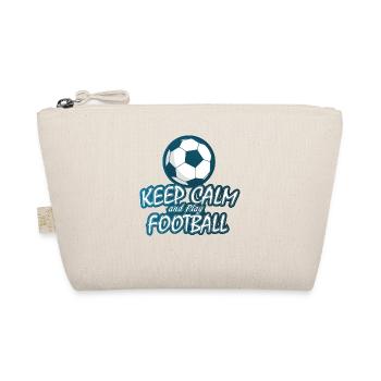 Keep Calm And Play Soccer - Fußball - Bio-Täschchen - Natur - Vorne