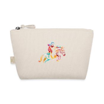Show jumping gift - Organic Pouch - nature - Front