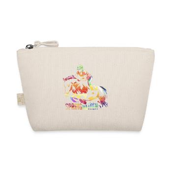 Show jumping show jumper gift - Organic Pouch - nature - Front