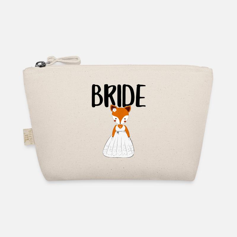 Bride to be bride fox foxes JGA bachelorette Organic Pouch