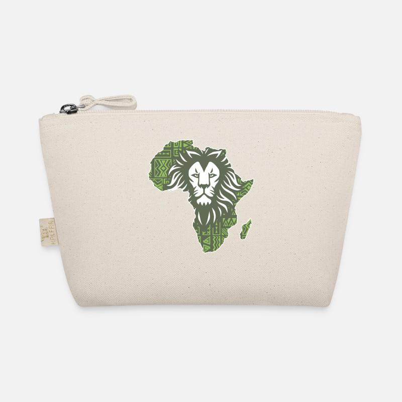 Roar Africa Map Lion Face Reggae Rasta Gift Design Organic Pouch