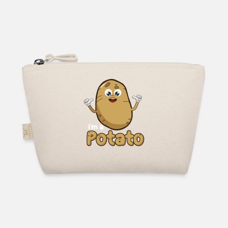 Ich bin ein Kartoffeldesign, Pommes Frites Design, Potato Gi - Bio-Täschchen - Natur