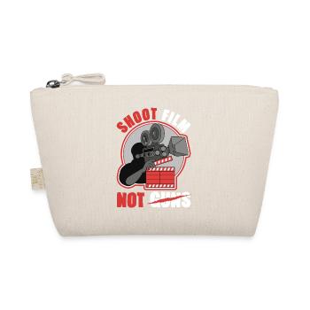 Shoot Film Not Guns Pacifist Filmmaker Director - Organic Pouch - nature - Front