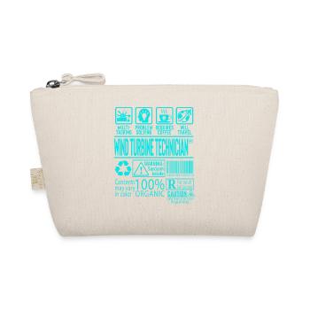 Wind Turbine Technician Gift - Organic Pouch - nature - Front