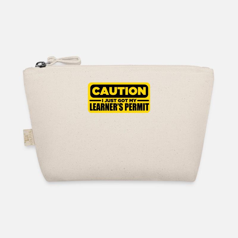 Caution I Just Got My Learners Permit Organic Pouch